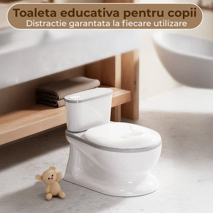 Toaleta cu Design Realist pentru Copii, Alb