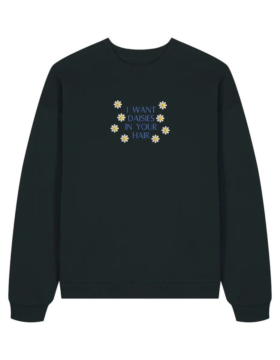 Daisies sweatshirt bookish