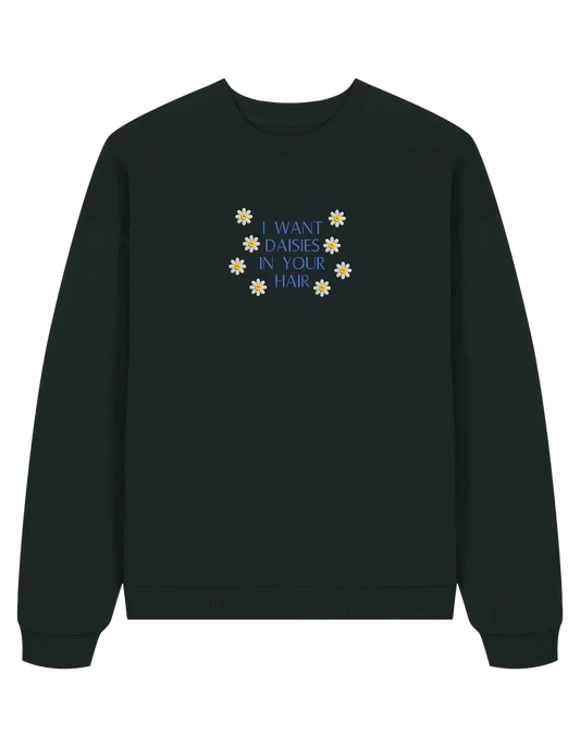 Daisies sweatshirt bookish
