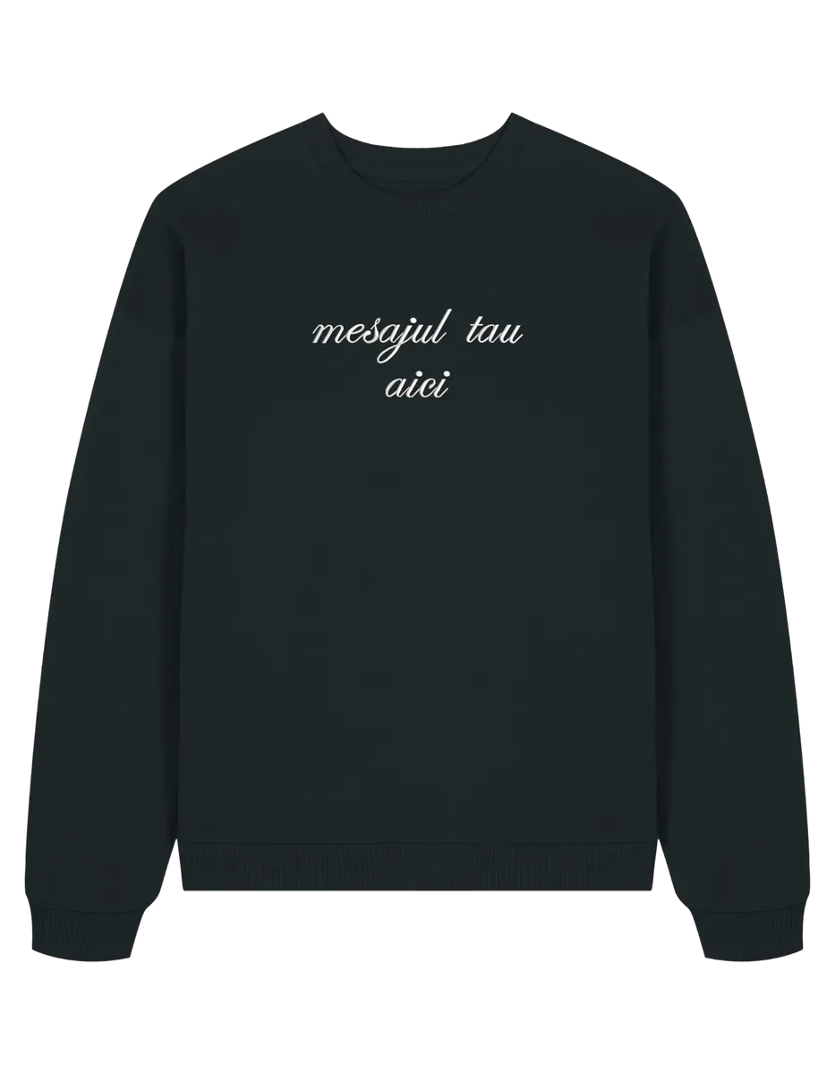 Sweatshirt personalizat font cursiv