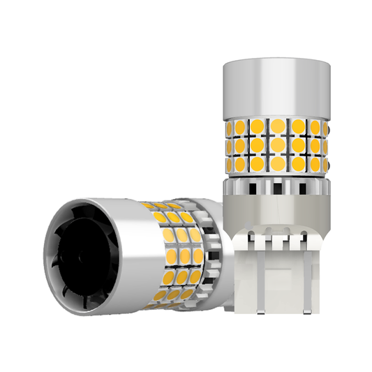 Set 2 x bec LED T20 W21/5W LUSMAR™ 7000 lm - fara eroare - off-road