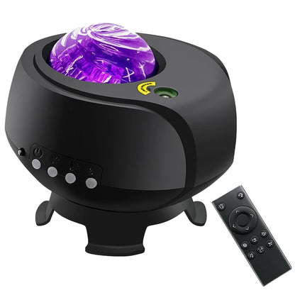 Lampa de veghe tip proiector stele Timebox, galaxii pentru camera, Negru