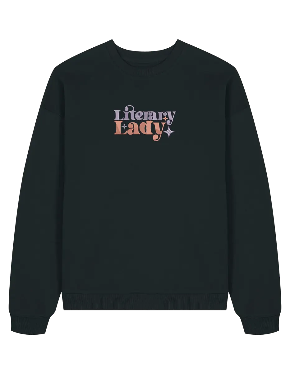 Lady sweatshirt bookish