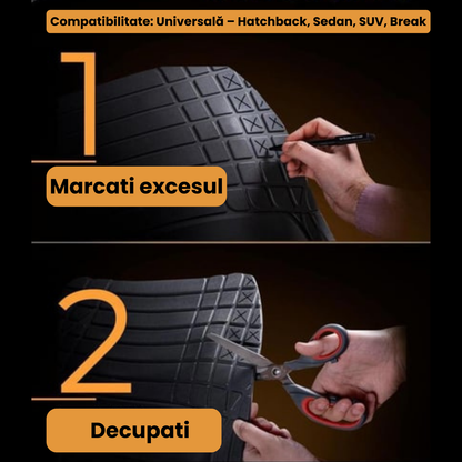 Covorașe Auto TeamCar® Tip Tăviță Compatibile Renault Clio IV (2012–2019) - Combi