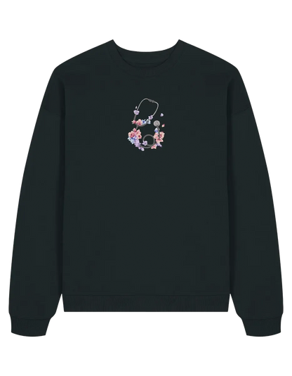 Stetoscop floral sweatshirt Medical