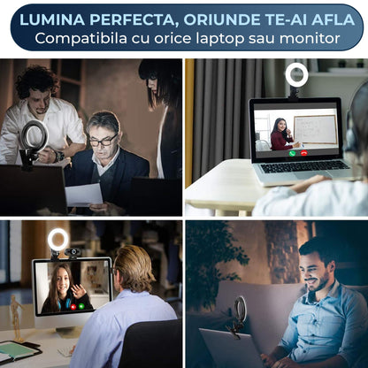 Lampa LED Ring Light pentru Videoconferinte Timebox