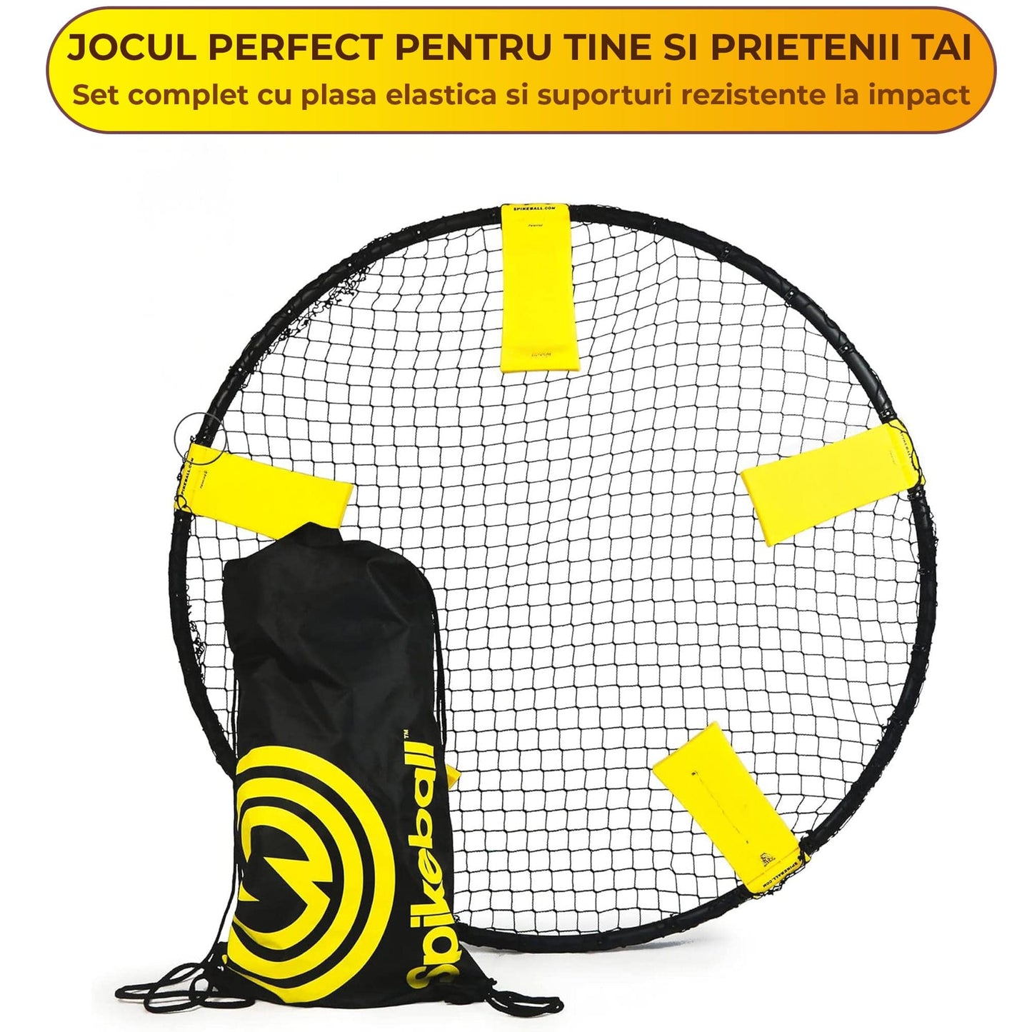 Set Complet Joc cu Plasa si 3 Mingi, Usor de Montat si Transportat