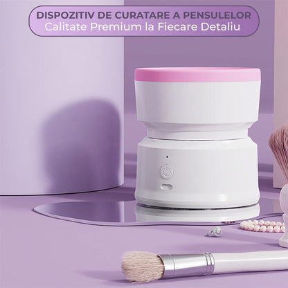 Aparat Electric de Curatare pentru Pensule de Machiaj - Reincarcabil USB, Alb