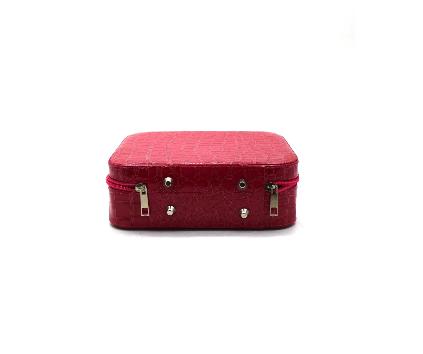 Geanta cosmetica cu oglinda, Naimeed D268, culoare Rosu, 14 x 20 x 7 cm