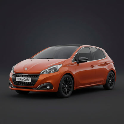 Covorase Auto Tip Tavita Compatibile Peugeot 208 (5 usi,2012-2015) Negru