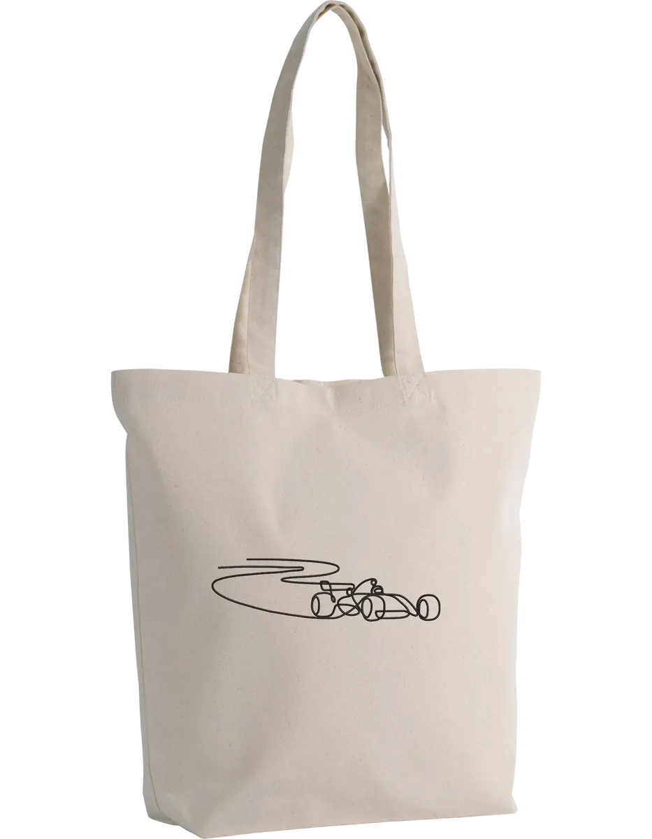 Race car tote bag