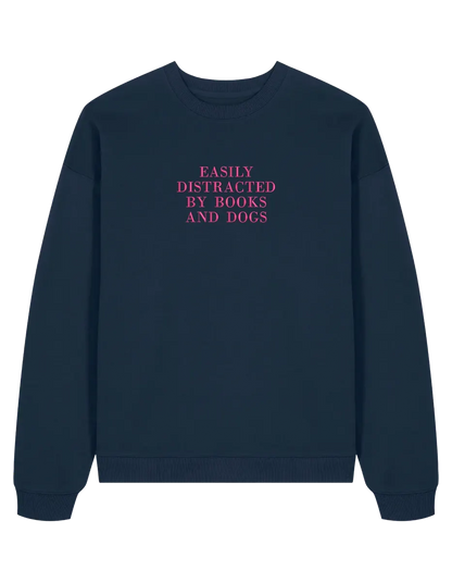 Distracted sweatshirt bookish
