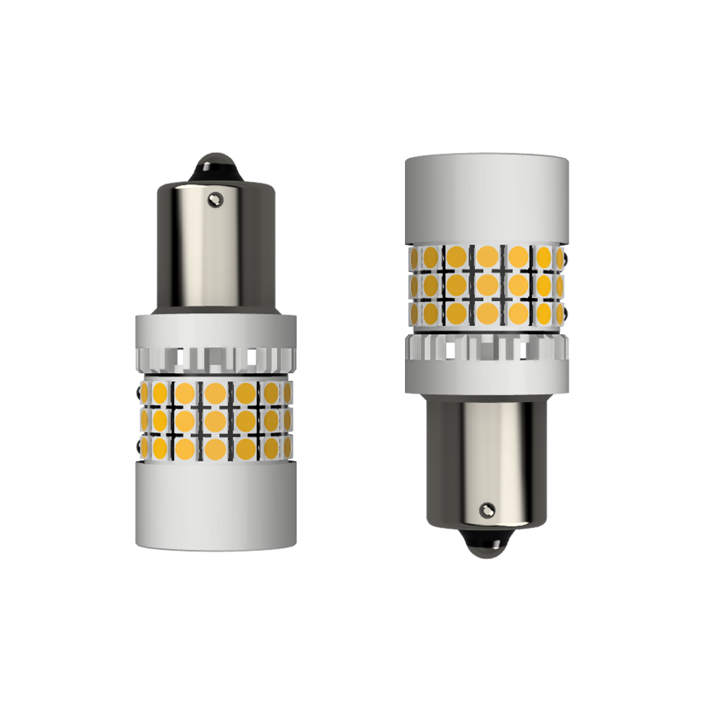 Set 2 x bec LED BA15S P21W LUSMAR™ 7000 lm Canbus - fara eroare - off-road
