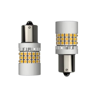 Set 2 x bec LED BA15S P21W LUSMAR™ 7000 lm Canbus - fara eroare - off-road