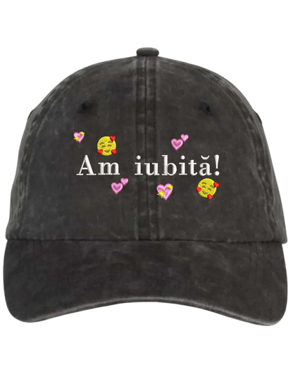 Sapca Am iubita! brodata