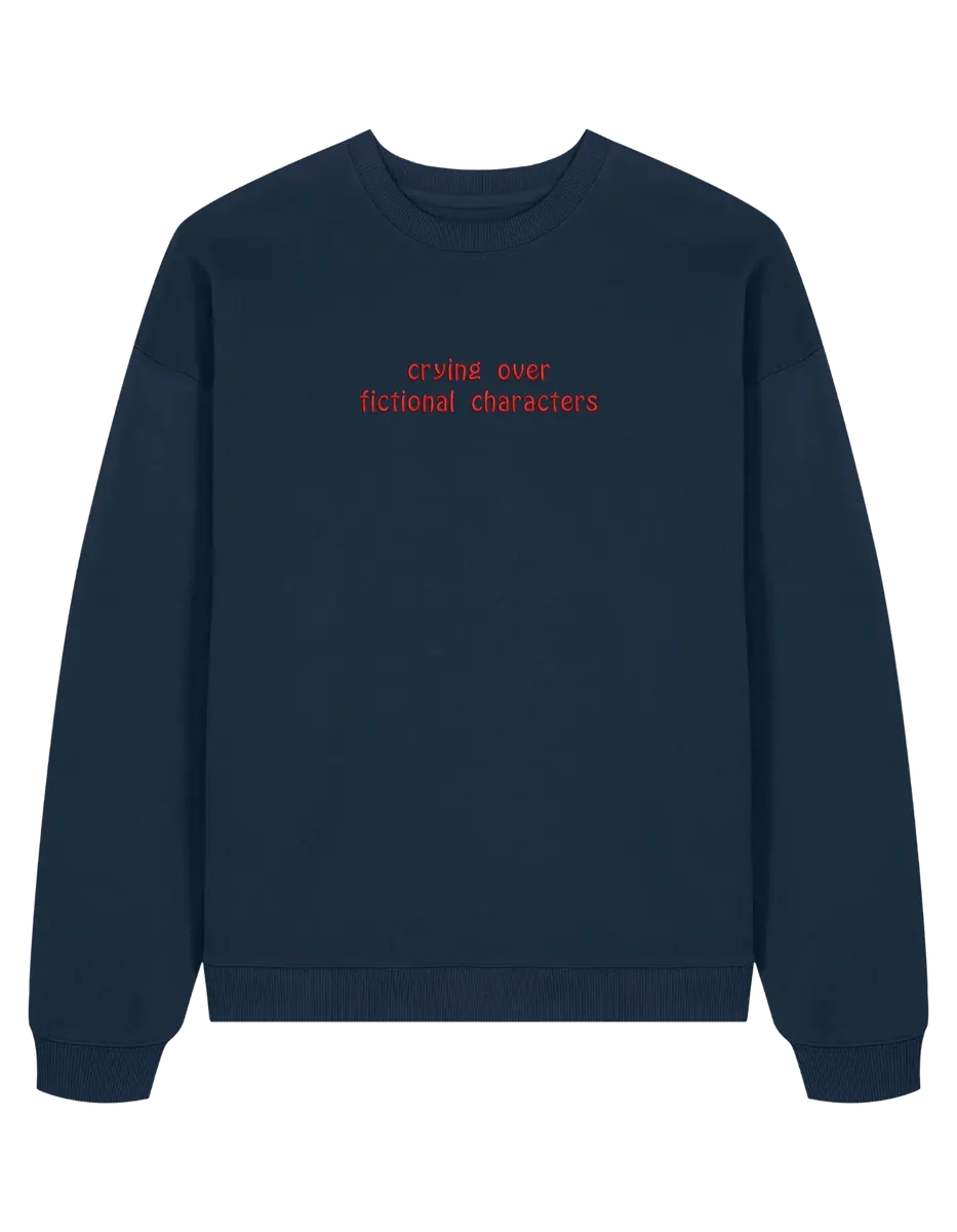 Fictional characters sweatshirt bookish