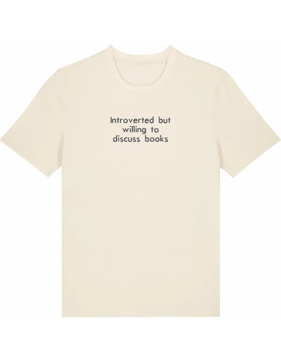 Introverted tricou bookish