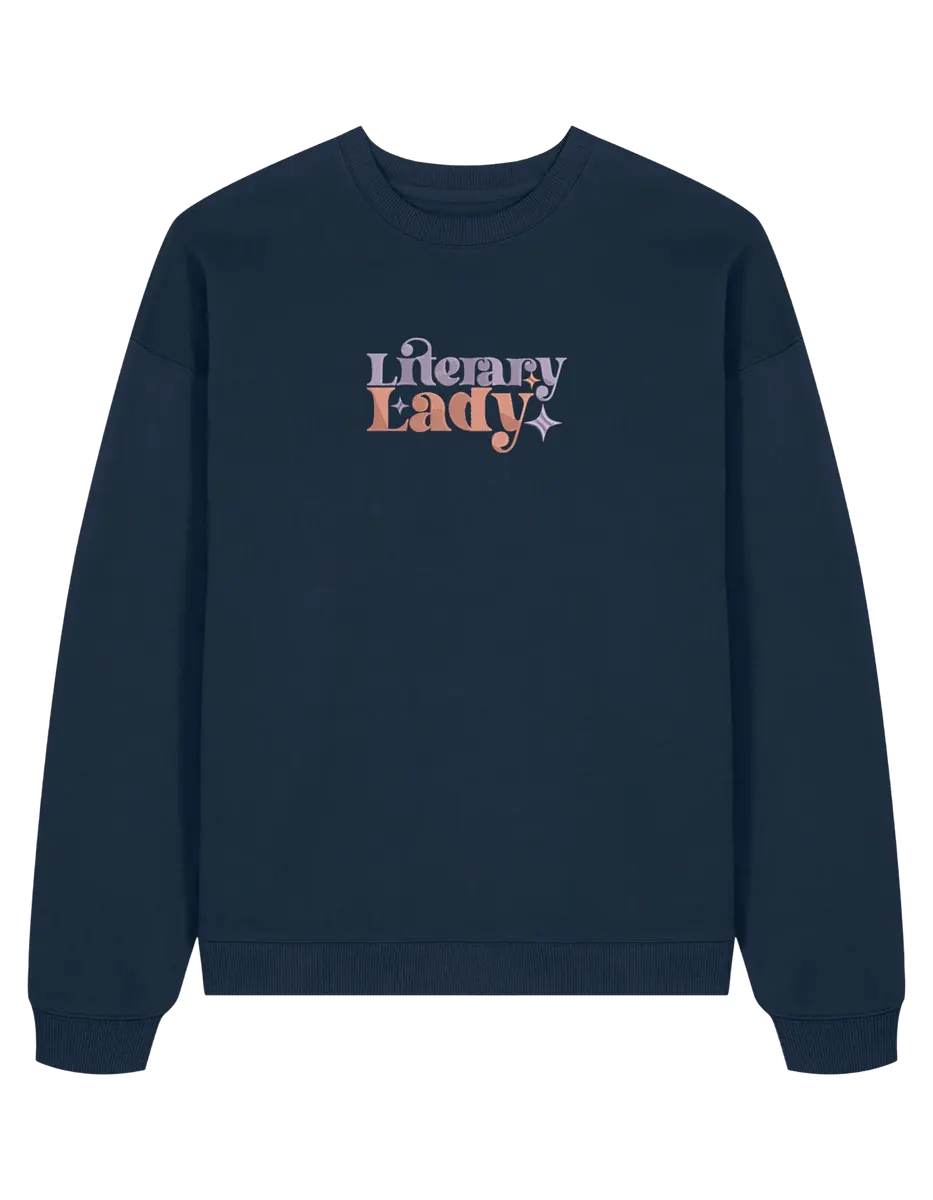 Lady sweatshirt bookish