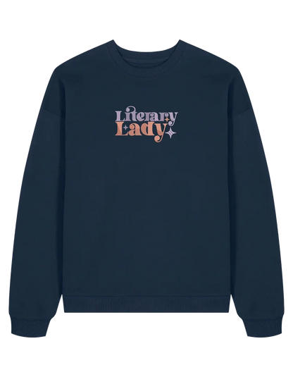 Lady sweatshirt bookish