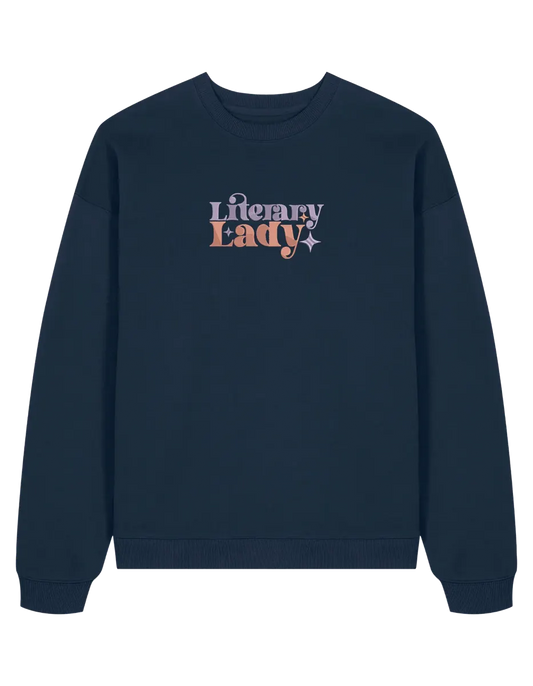 Lady sweatshirt bookish