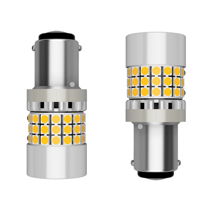 Set 2 x bec LED P21/5W BAY15D LUSMAR™ 7000 lm  - fara eroare - off-road