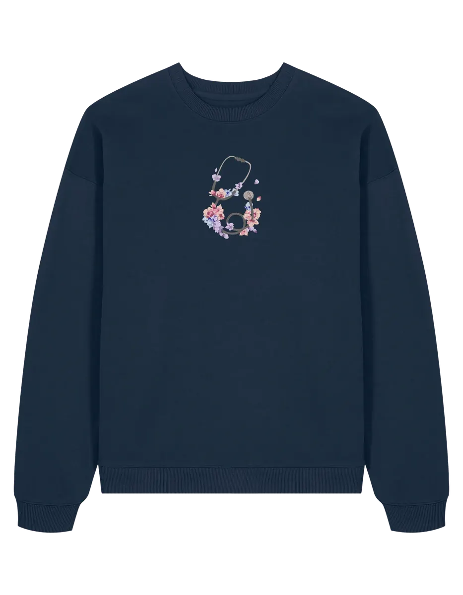 Stetoscop floral sweatshirt Medical