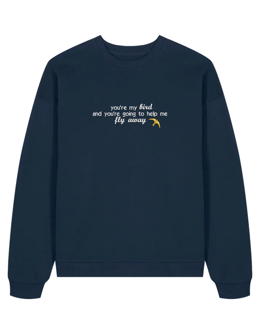 Fly away oversized sweatshirt Shatter me