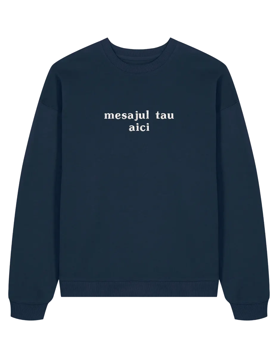 Sweatshirt personalizat font basic