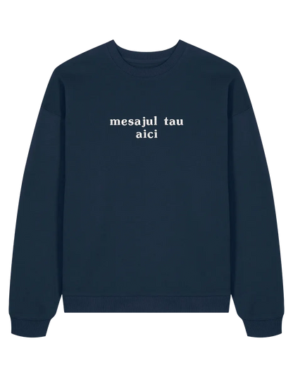 Sweatshirt personalizat font basic