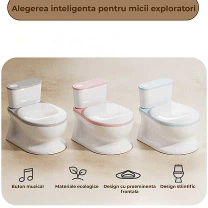 Toaleta cu Design Realist pentru Copii, Alb