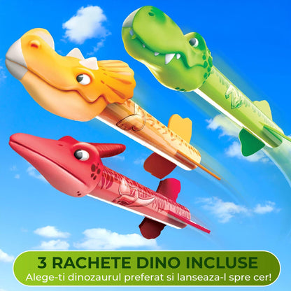 Set Dino Blasters, 100% Activare prin Saritura, Rachete din Spuma pentru Copii 3