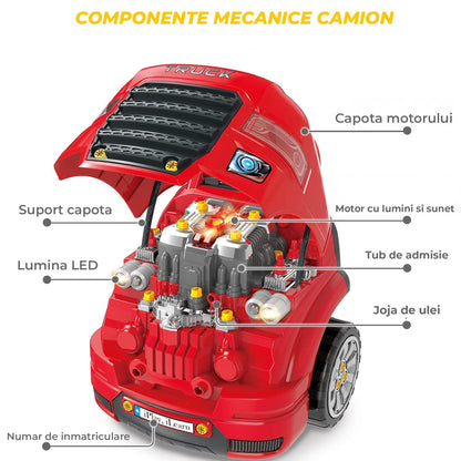 Set de Joaca Mecanic Auto pentru Copii, cu Lumini, Sunete, 8 Ani