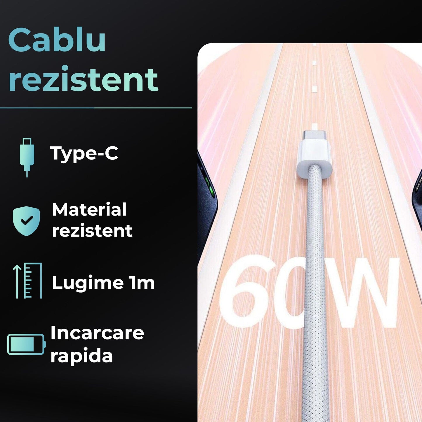 Incarcator Retea Timebox, 45W, cu 4 Porturi, 2 x Type-C si 2 x USB, Negru