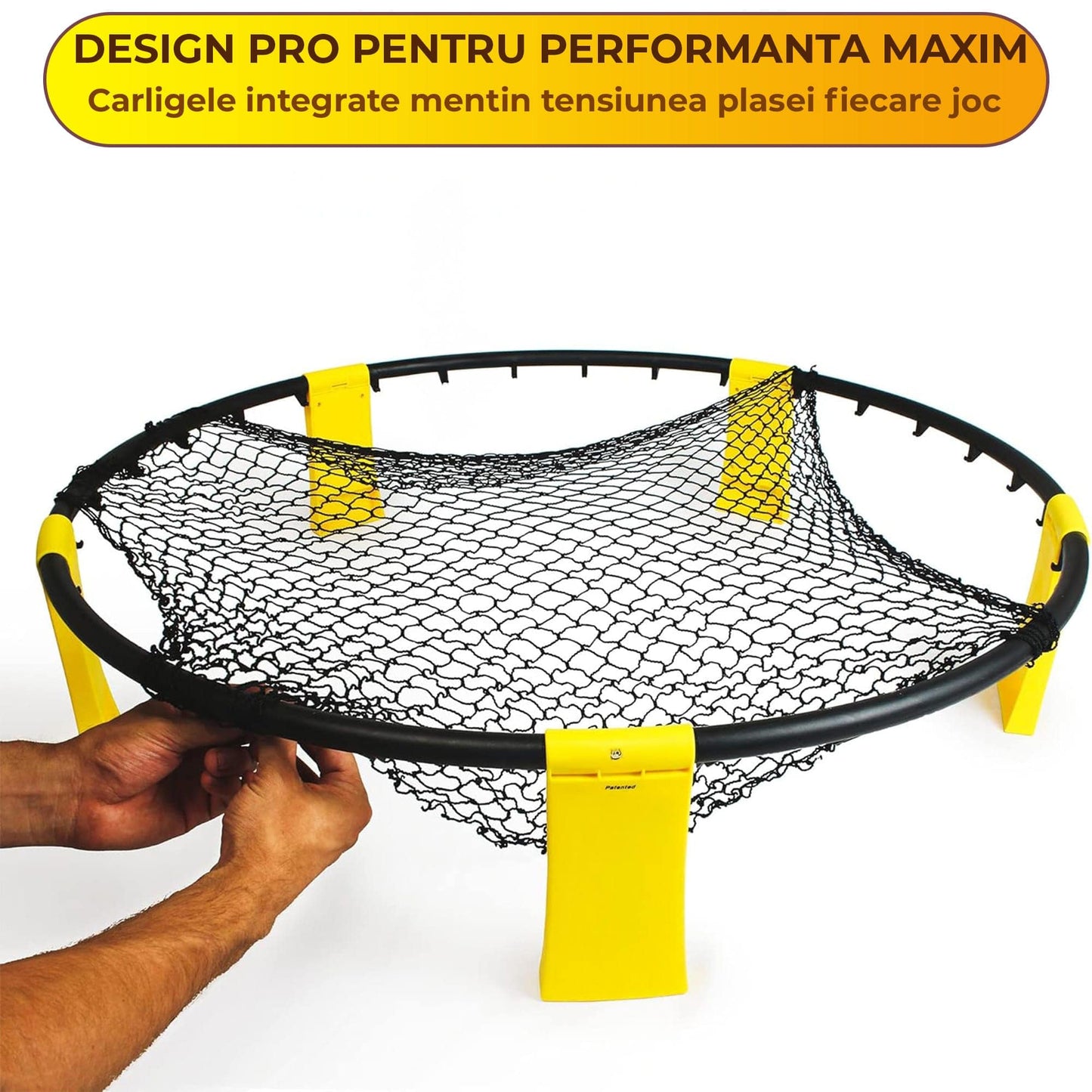 Set Complet Joc cu Plasa si 3 Mingi, Usor de Montat si Transportat