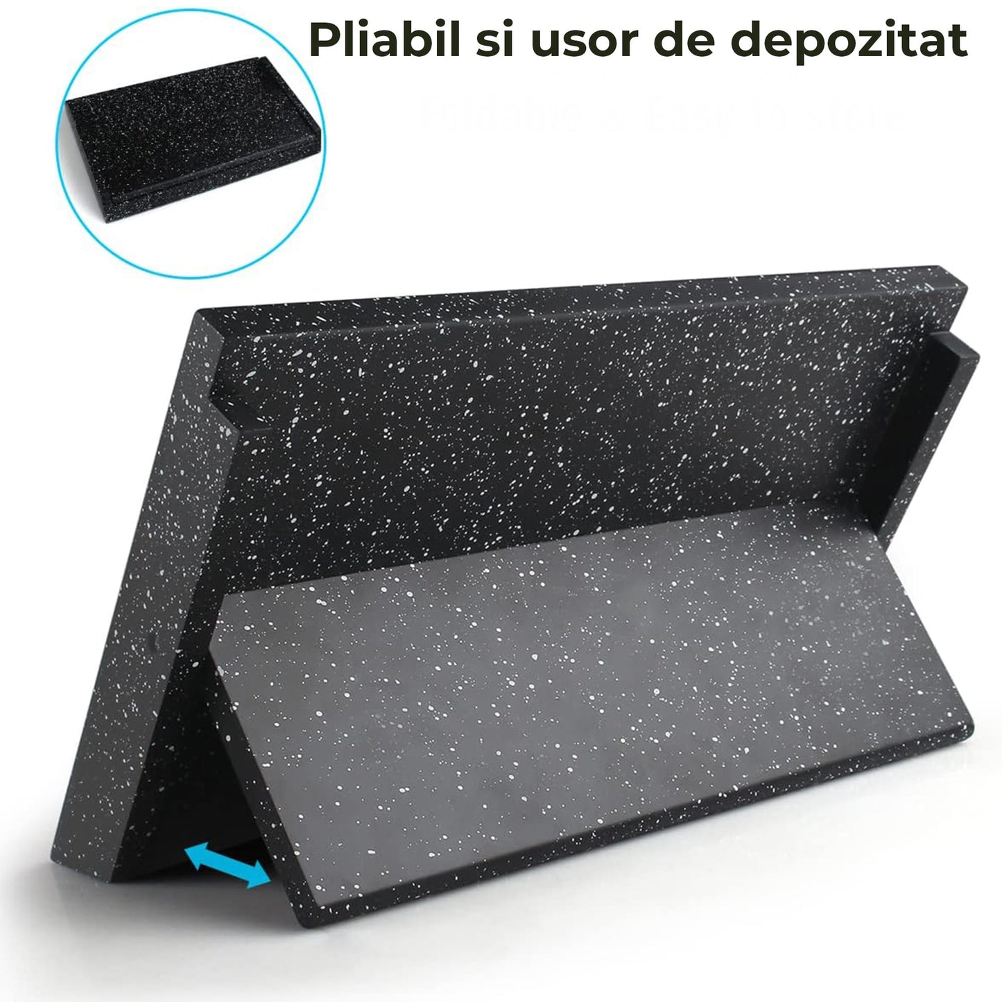 Suport magnetic Timebox, Capacitate 7-9 cutite, Fara asamblare, Negru