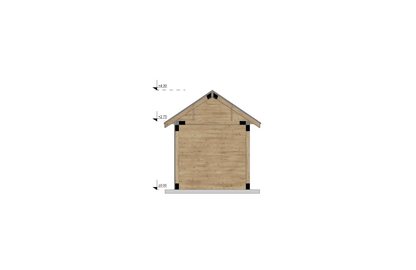 Foișor lemn 3x3m - Bucovina