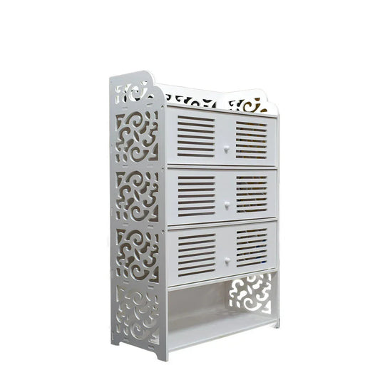 Dulap cu rafturi,Naimed D3472, culoare Alb,100 x 62 x 32 cm