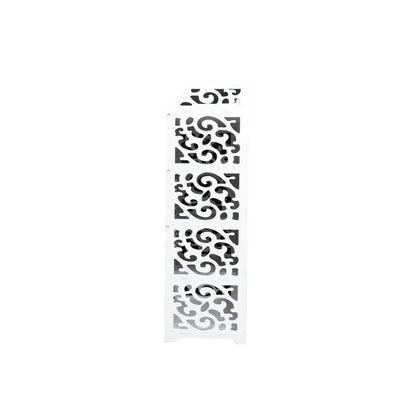 Dulap cu 2 rafturi, 3 sertare, Naimeed D3478, culoare Alb, 120 x 62 x 32 cm