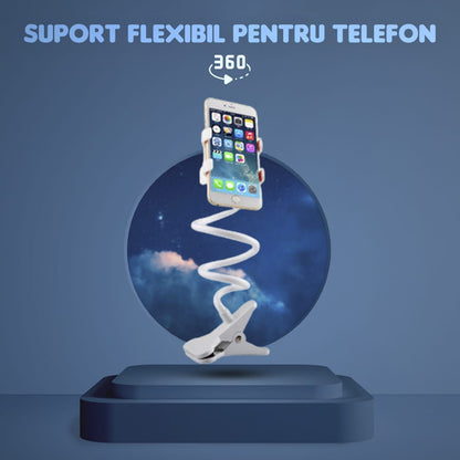 Suport de telefon flexibil, rotire la 360 grade -, Negru