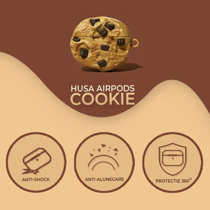 Husa de protectie pentru Airpods 2 rezistenta la socuri si anti-zgarieturi - Cookie