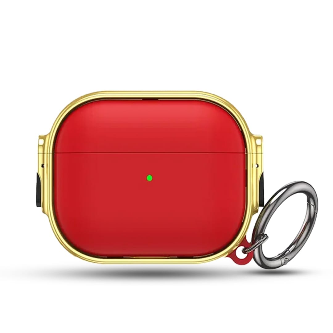 Husa de protectie pentru Apple Airpods Pro, Rosu/, Auriu