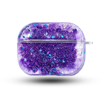 Husa de protectie pentru Apple Airpods Pro, cu sclipici lichid