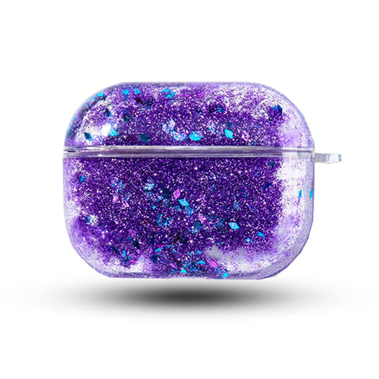 Husa de protectie pentru Apple Airpods Pro, cu sclipici lichid