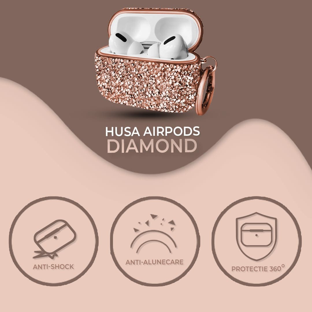 Husa de protectie pentru Airpods Pro, Cupru