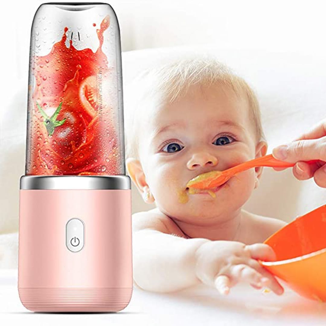 Mini blender electric, compact, multifunctional, smoothie, legume si fructe