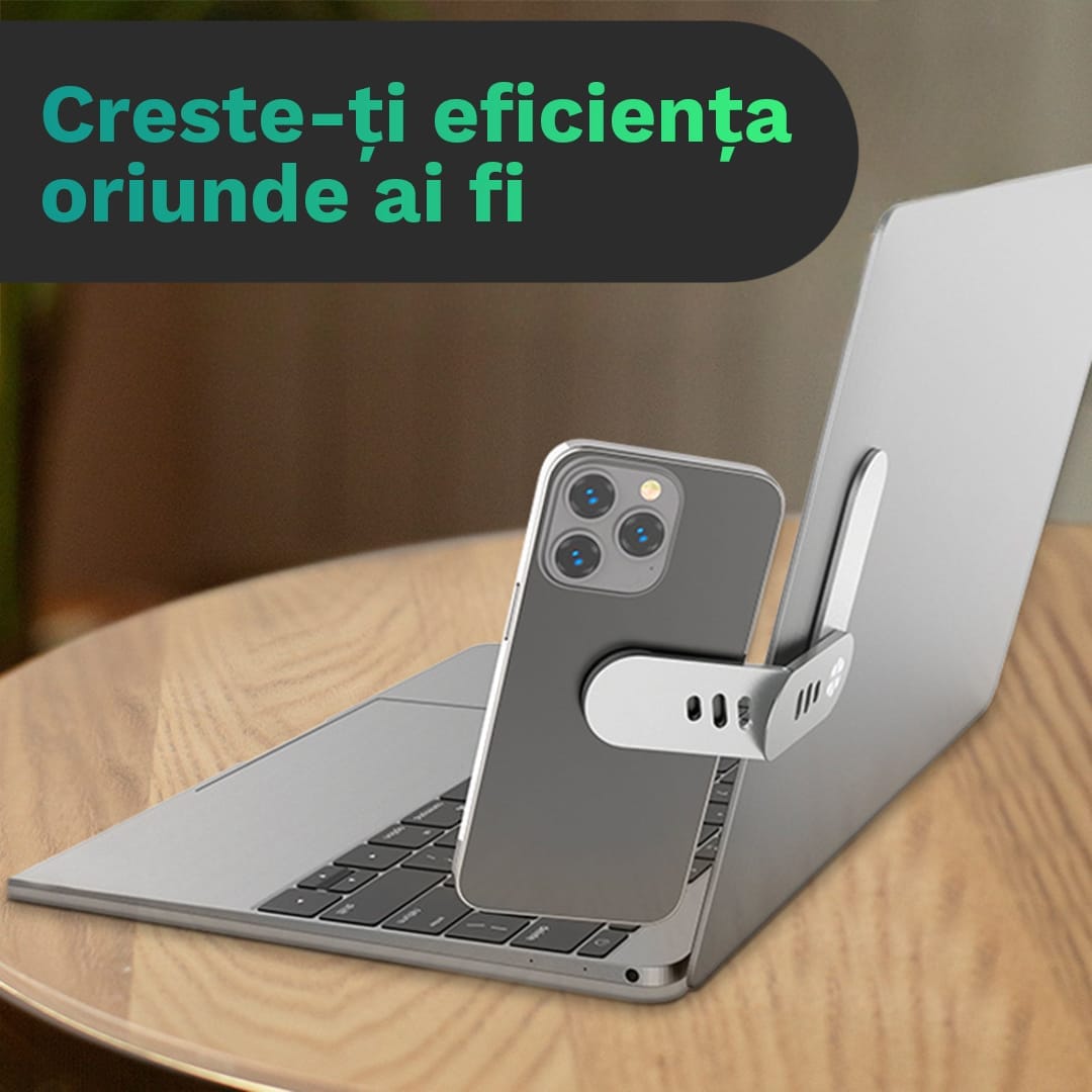 Suport de telefon magnetic pentru laptop / desktop