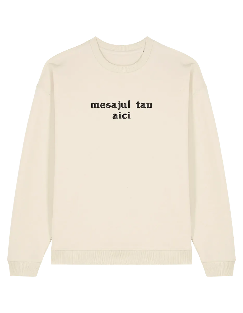 Sweatshirt personalizat font basic