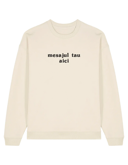 Sweatshirt personalizat font basic