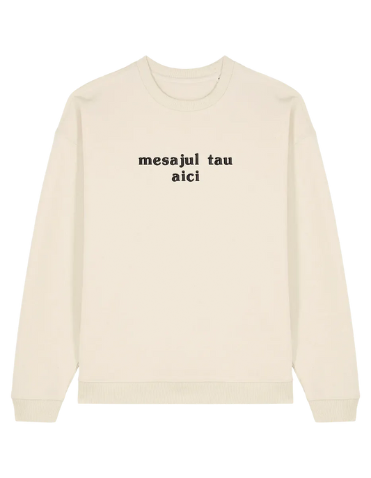 Sweatshirt personalizat font basic