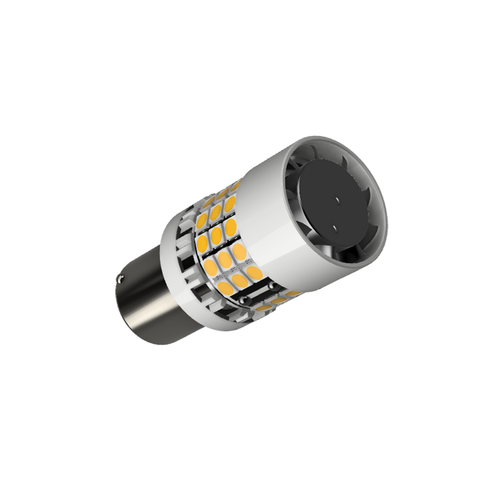 Set 2 x bec LED BA15S P21W LUSMAR™ 7000 lm Canbus - fara eroare - off-road